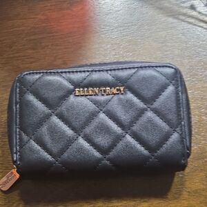 Ellen Tracy Black Quilted Women's Wallet